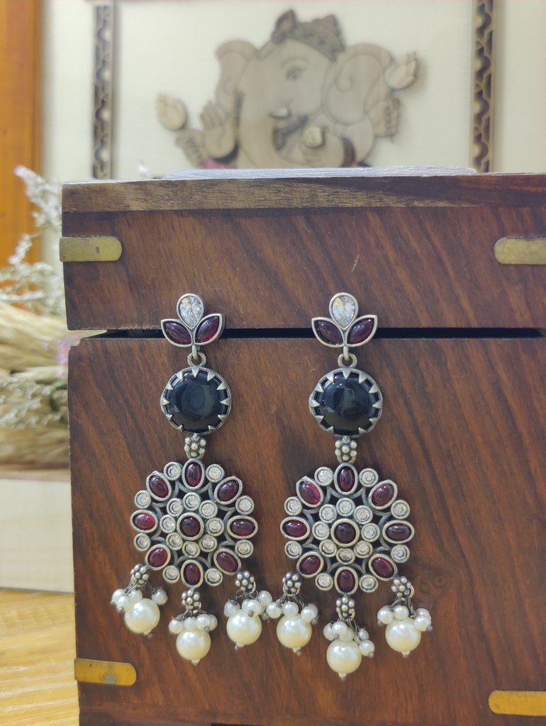|| ARSA || Silver Look Alike Earring