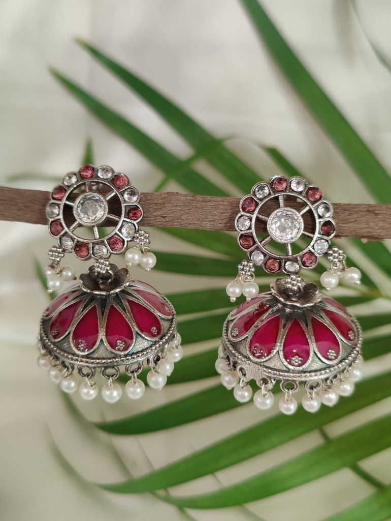 || AAPRI || Silver Look Alike Earring
