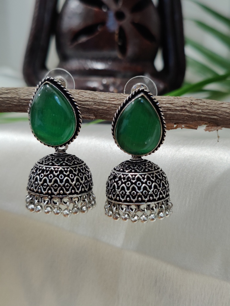 || AADESHA || Silver Look Alike Earring