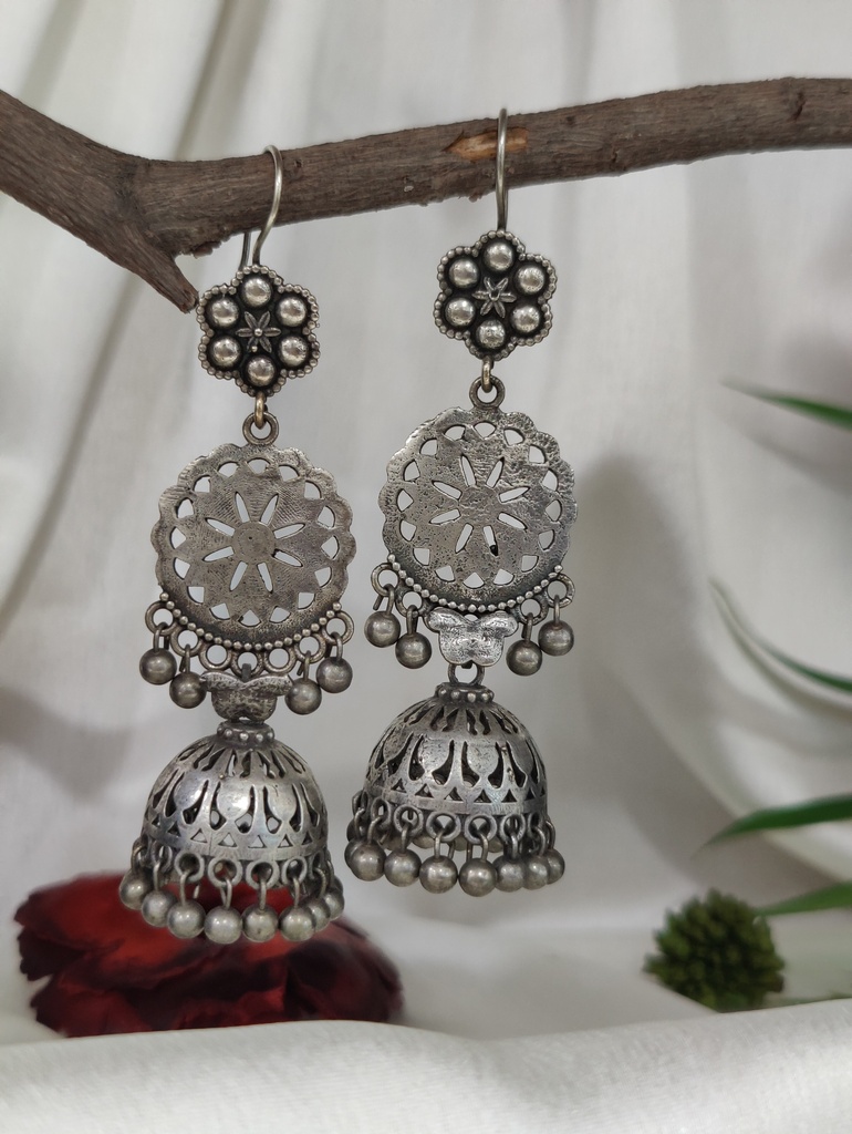 || UTKAR || Silver Look Alike Earring