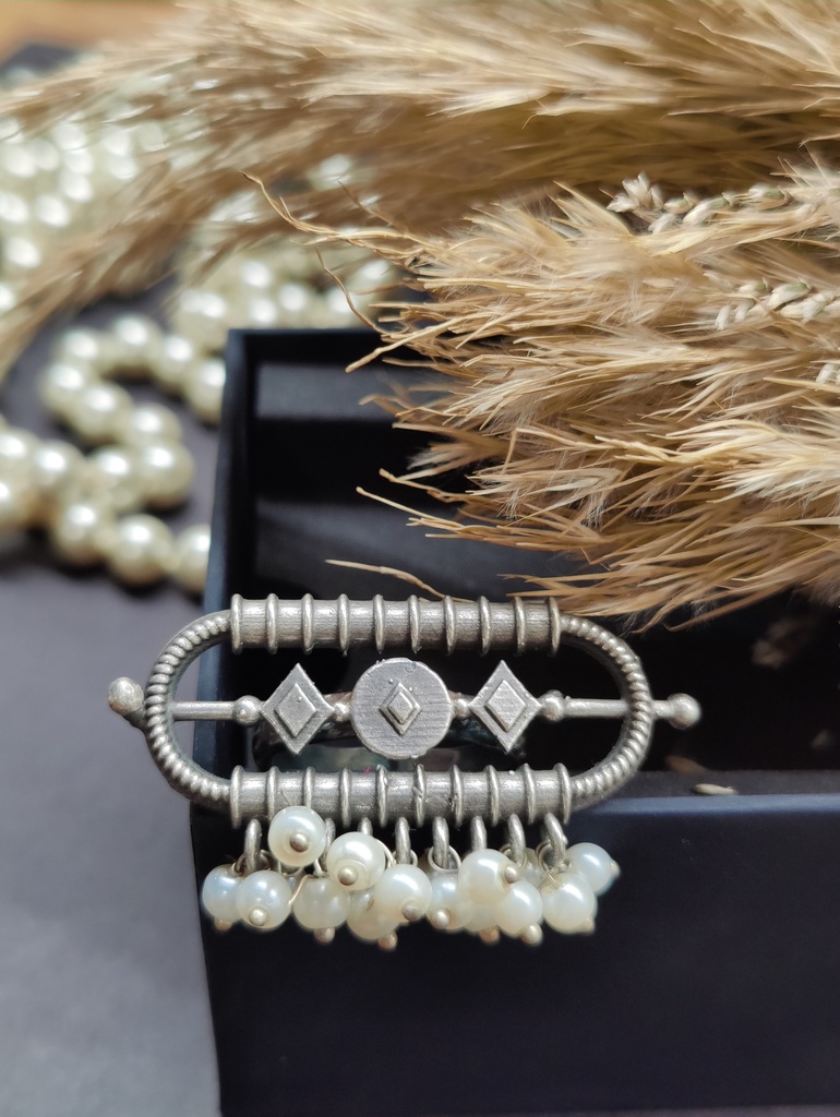 || RAJASTHA || Silver Look Alike Ring