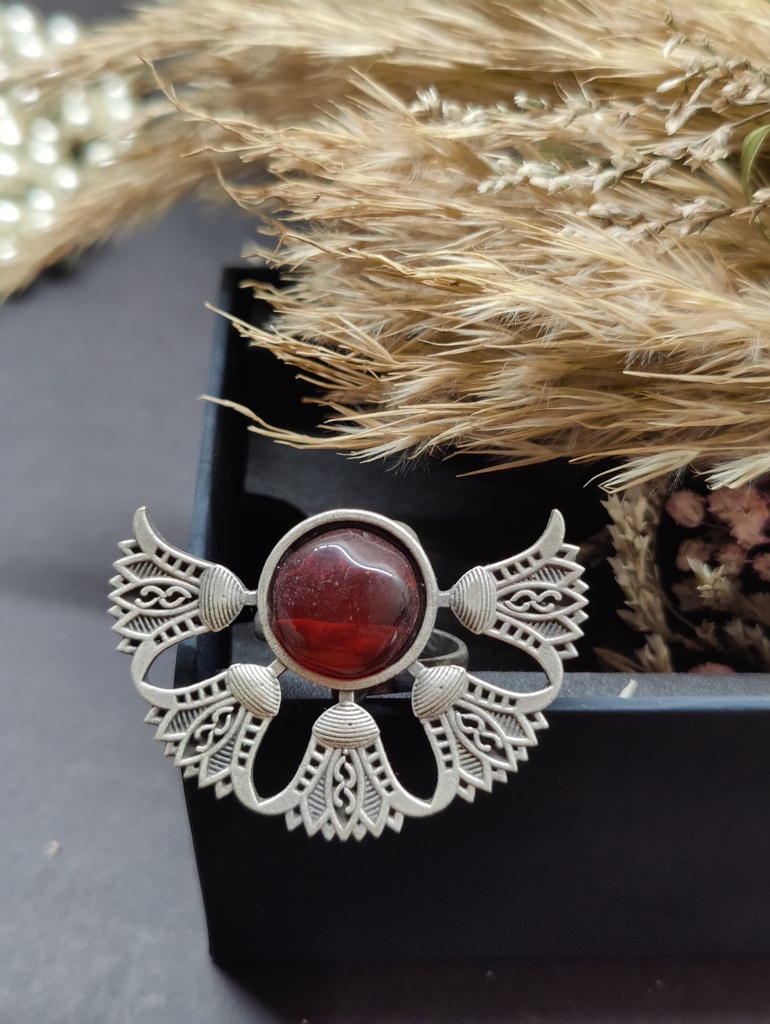 || RAKTA || Silver Look Alike Ring
