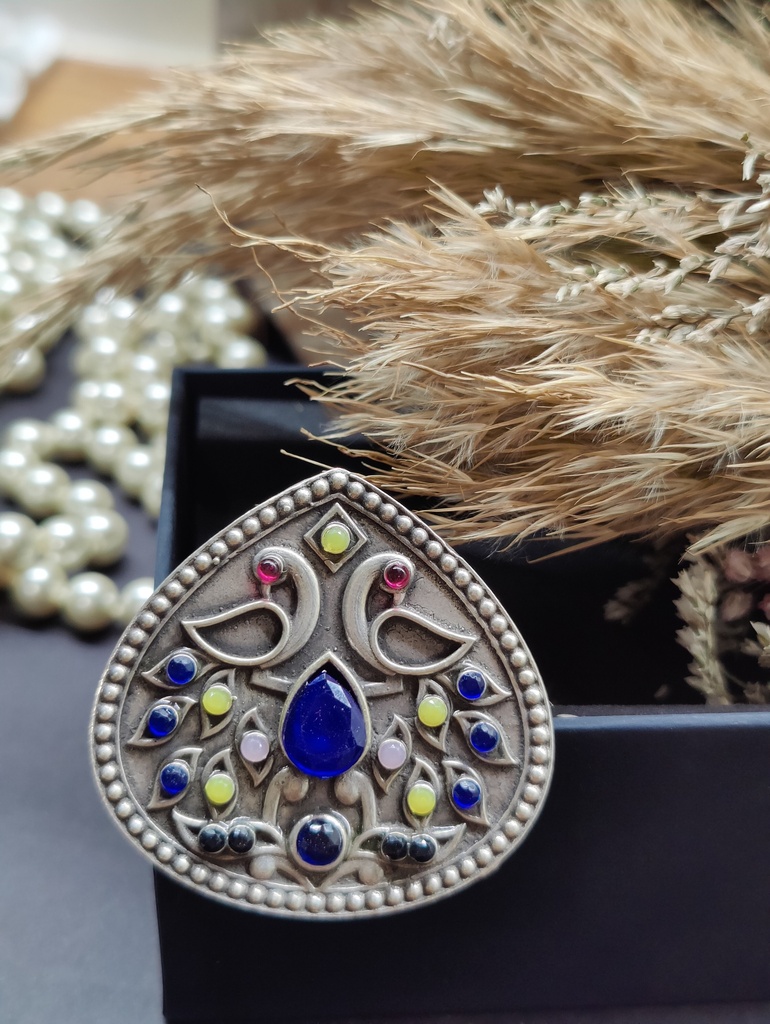|| RIDHAM || Silver look Alike Ring