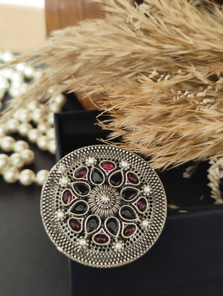 || RATI || Silver Look Alike Ring