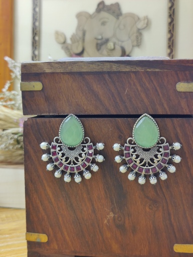 || ARKA || Silver Look Alike Earring
