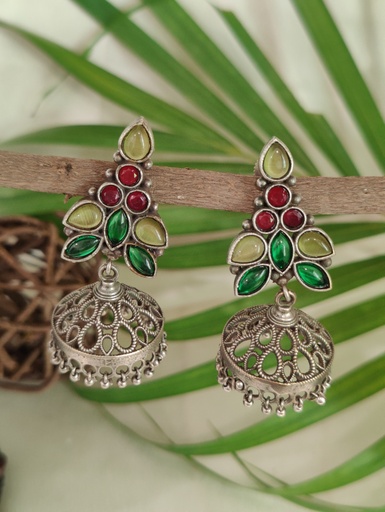 [ESLA-PLN-0036] || AARYA || Silver Look Alike Earring