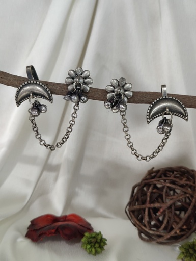 [ESLA-PLN-0039] || AADI || Silver Look Alike Earring