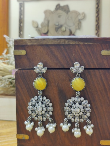 || ARSA || Silver Look Alike Earring