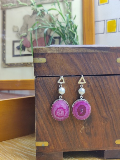 [ESLA_P_0070] || USHITA || Silver Look Alike Earring