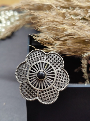 [RSLA-B-0008] || RUCHYA || Silver Look Alike Ring