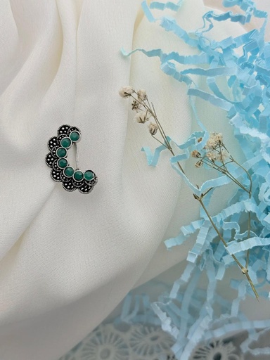 || NAKSHI ||Nose Ring- GREEN