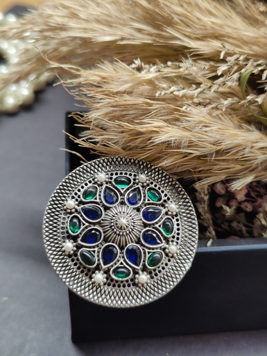 || RATI || Silver Look Alike Ring