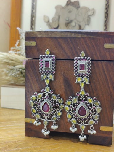[ESLA-YR-0026] || ATMATA || Silver Look Alike Earring